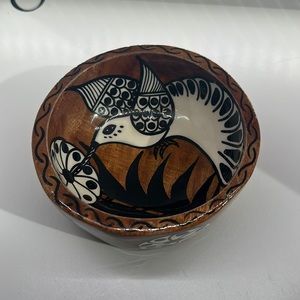 Vintage hand made wooden bowl